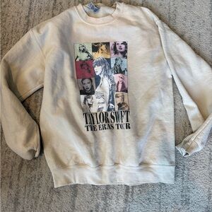 Taylor Swift The Eras Tour Cream Sweater Sz. Medium